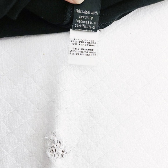 Diane Von Furstenberg DVF Black Hidden Front Pocket Pencil Skirt SZ4 - Picture 3 of 5